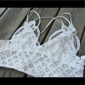 White Lace Adjustable Bralette